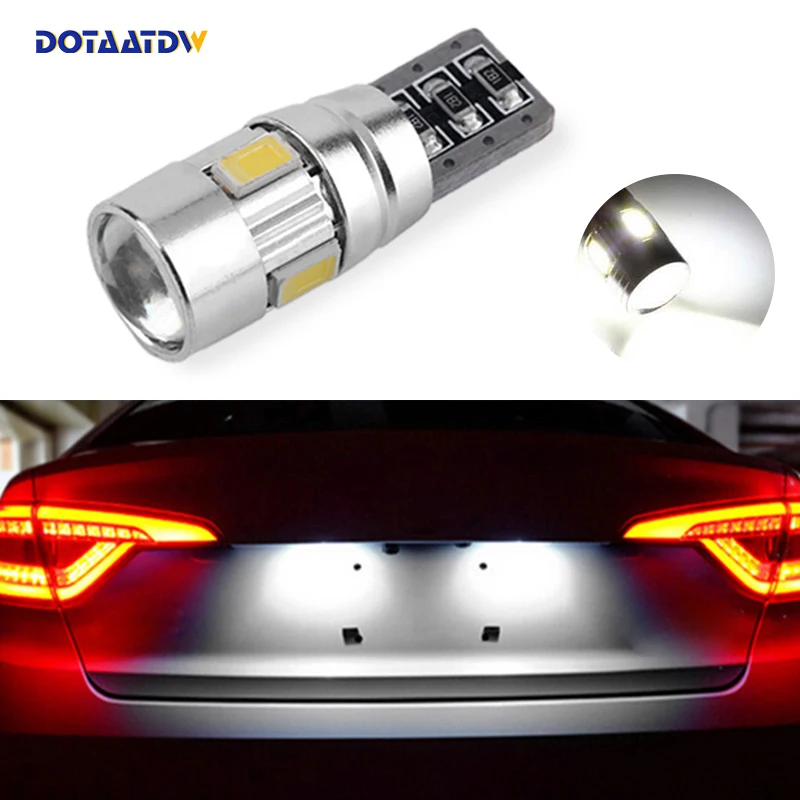 DOTAATDW 1x яркий светильник свет для номерного знака без Ошибок T10 5630SMD светодиодный