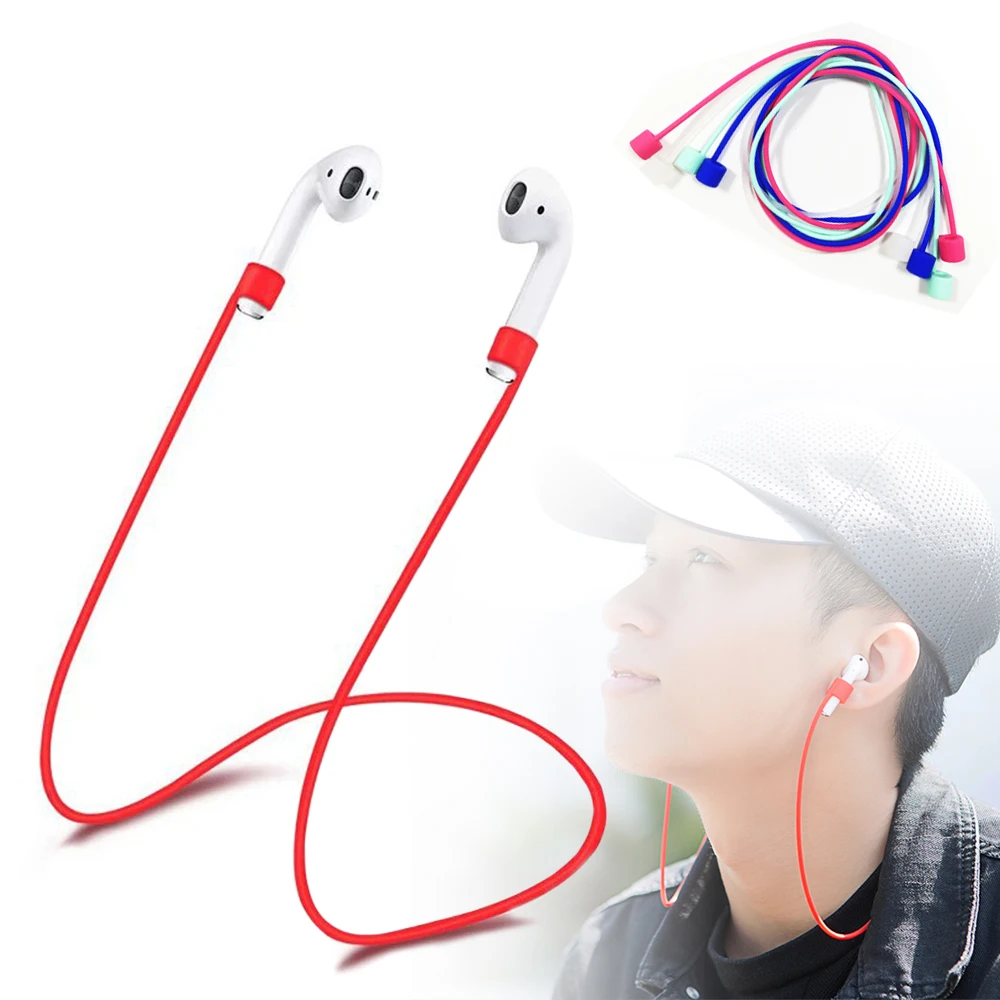 

Anti-lost Rope for Apple Airpods accessories Cover Protector i9 i9s i10 Pro i11 i12 i13 i19 Earphone protective Case Rubber loop