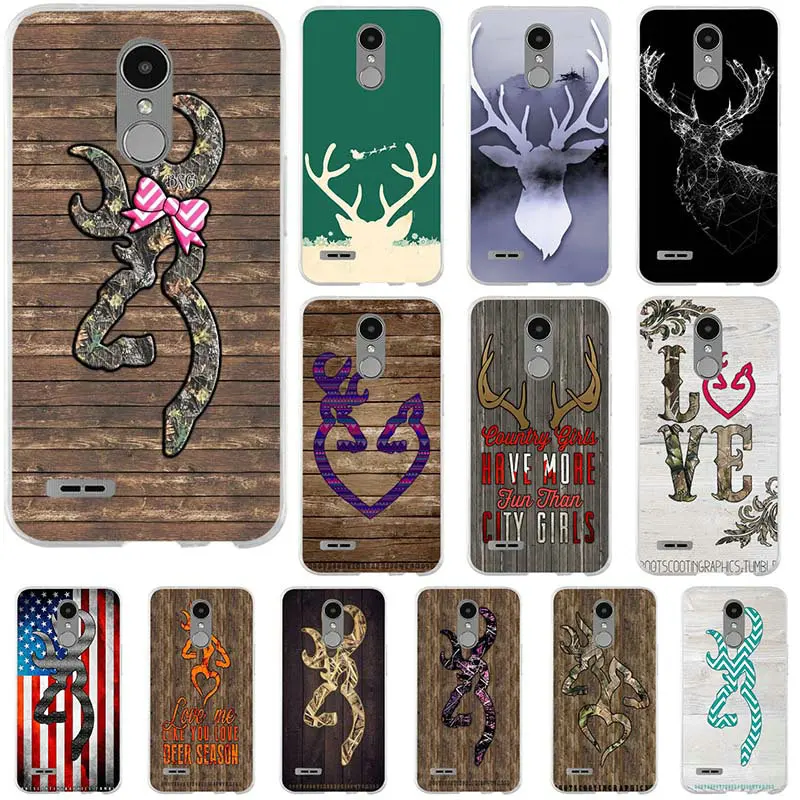 Silicone Soft TPU Cell Phone Cases for LG G2 G3 Mini G4 G5 G6 K4 K7 K8 K10 2017 V10 V20 V30 Browning Camo Logo Deer Hunting |