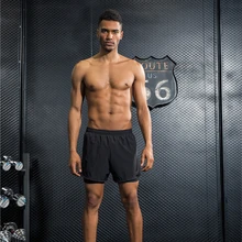 Мужские спортивные шорты для бега, тренировочные футбольные теннисные Спортивные шорты, быстросохнущие эластичные шорты для бега трусцой