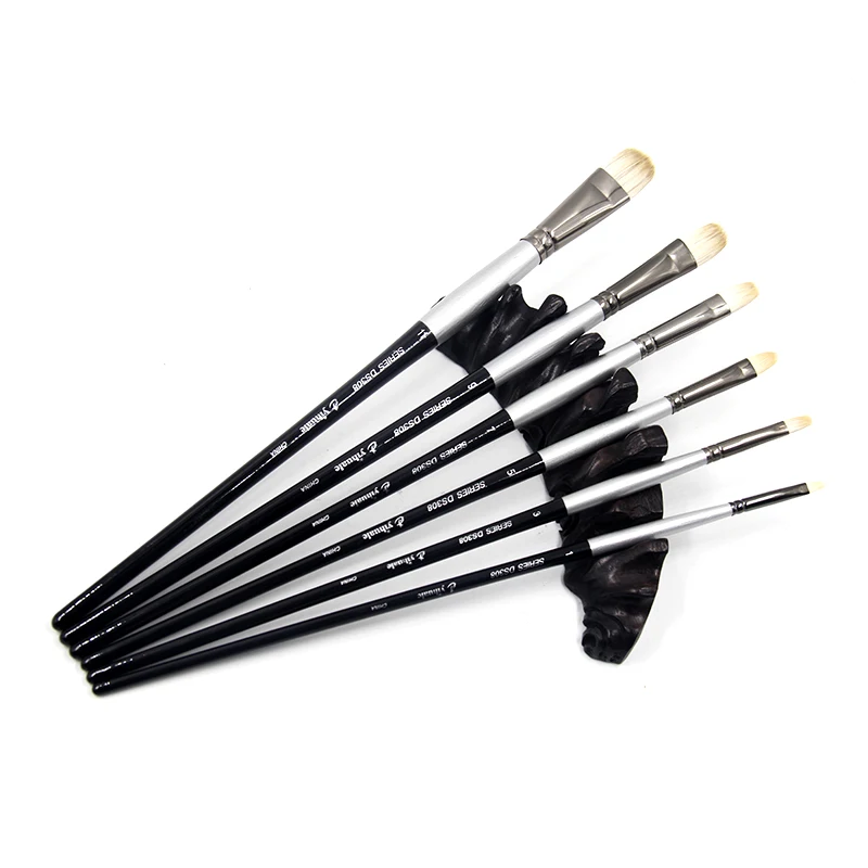 Eval Art Supplies Bristle Paint Brush Set for Artist High Quality Oil