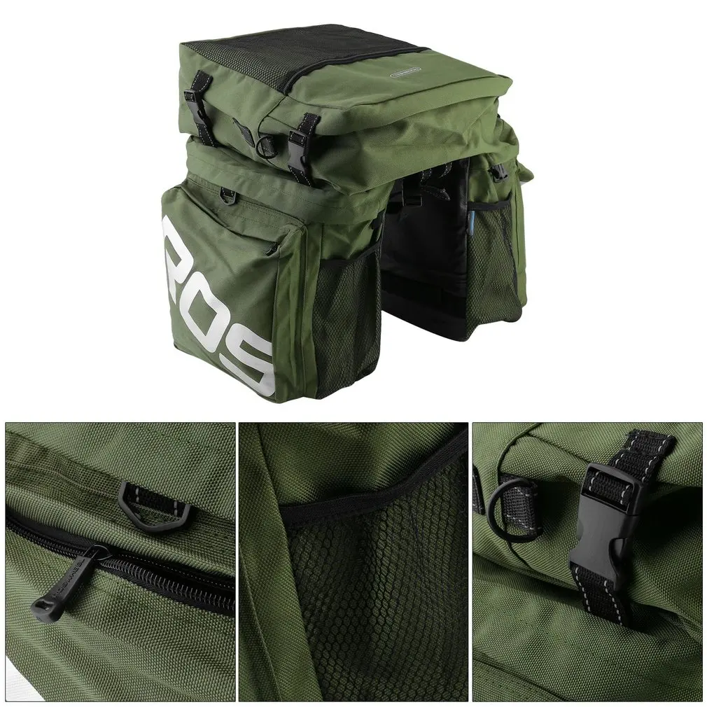 ROSWHEEL 14892 Bicycle Backshelf Bag, Mountain Bike Three in One Sichuan Tibet Line Camel Bag_voghion.com