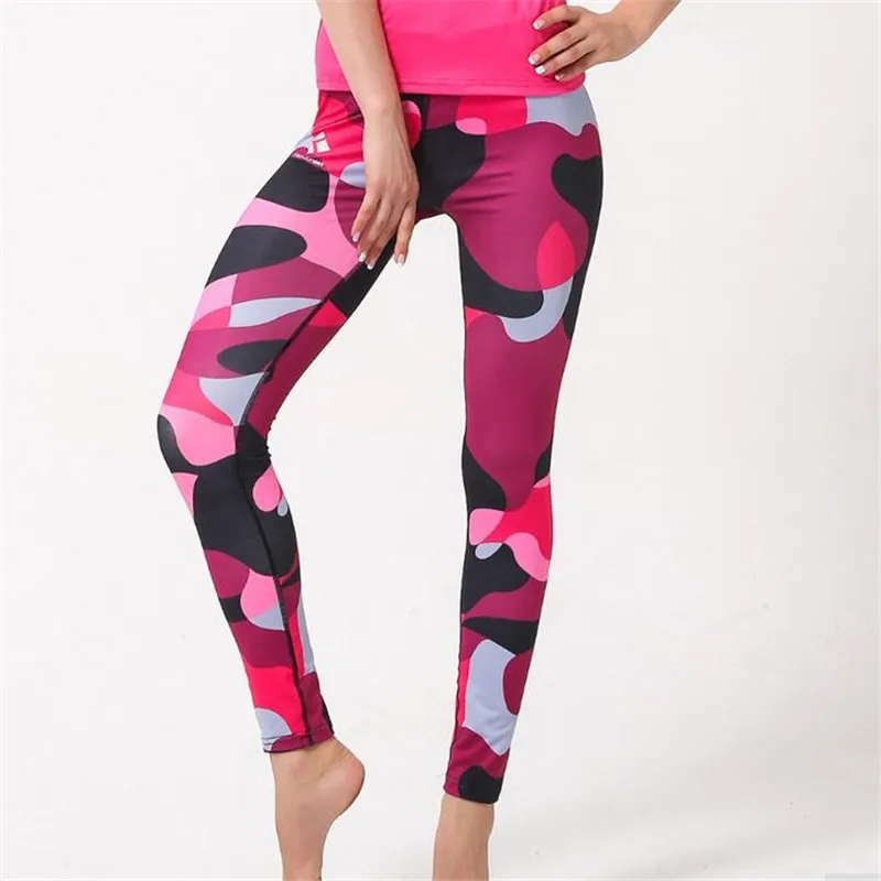 Camouflage Quick Dry Compression Pants Leggings Women Camo Workout