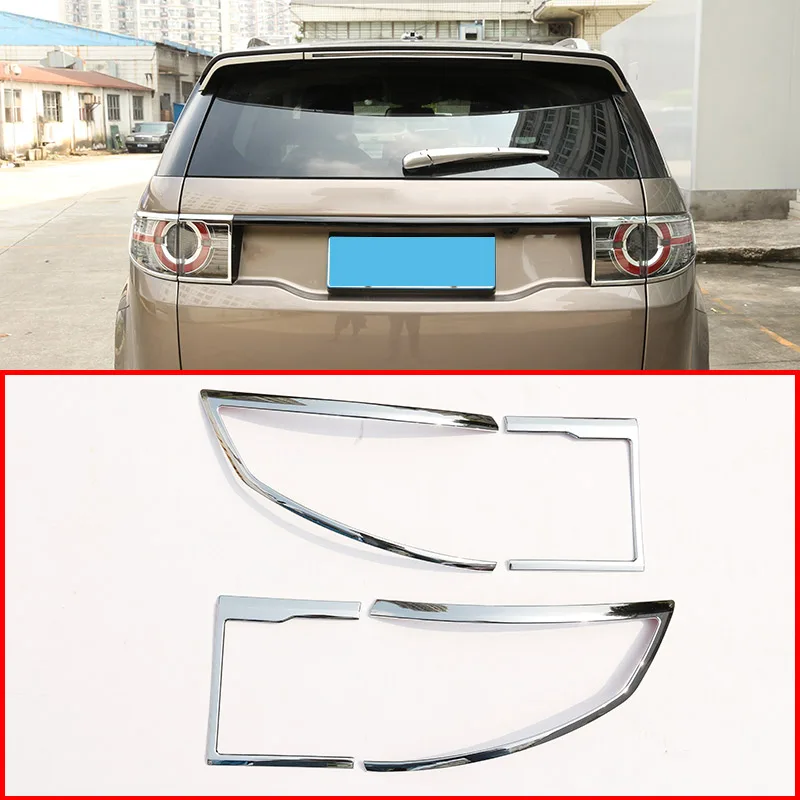 4pcs/set For Land Rover Discovery Sport ABS Chrome Rear Tail Light Lamp
