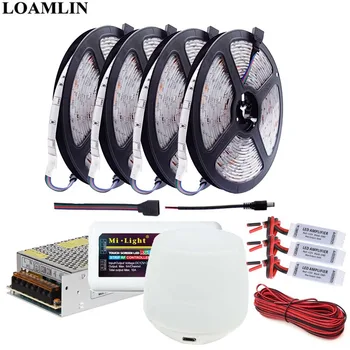 

SMD5050 RGB Led Strip 30Leds/m Flexibel Light Milight WIFI Ibox1 RGB Led Controller Amplifier DC12V Led Transformer Adapter Kit