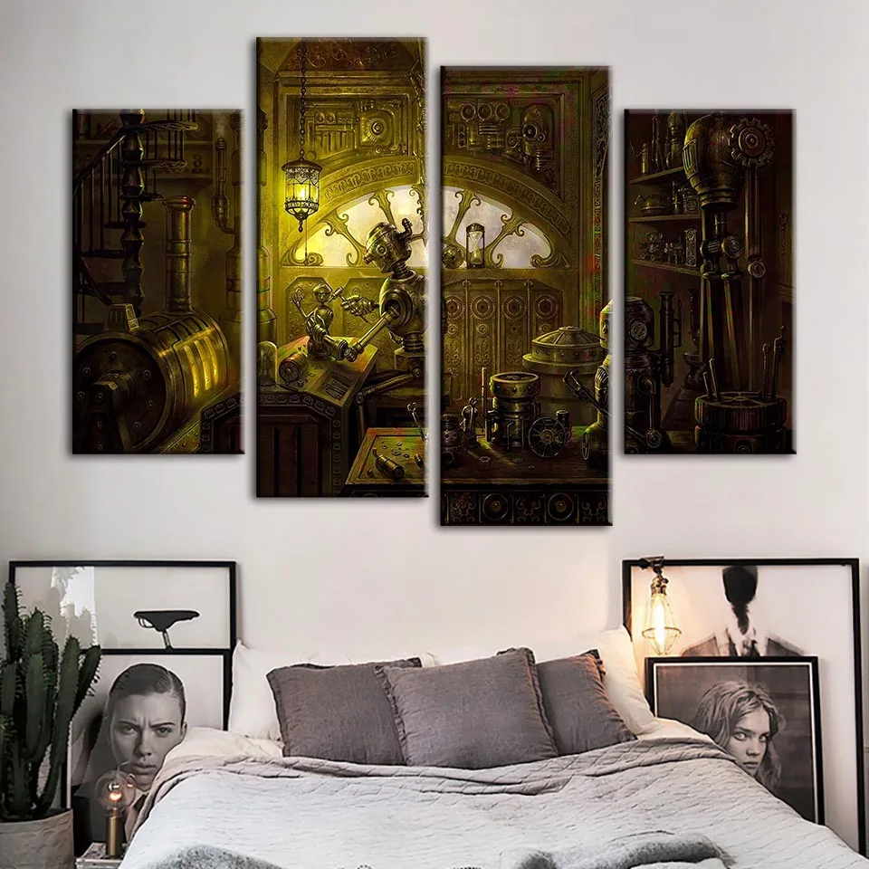 Hd Принт плакат домашний декор холст игры стимпанк картины в стиле фентези настенные работы Современные для спальни Куадрос Модульная картина