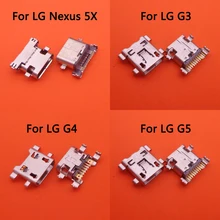 Connecteur de Port de chargement Micro USB, pièce de réparation, pour LG Nexus 5X G3 G4 G5 D850 D851 D855 VS985 LS990, 2 pièces/lot=