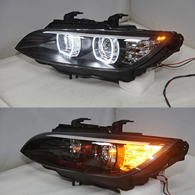 Для 2006-2012 г. BMW M3 E92 E93 335i 330i светодиодный передний фонарь с дневными ходовыми