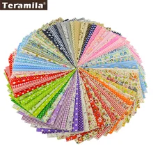 フラワーデザインキルティング生地 Tecido ため Tissu パッチワーク縫製チルダティッシュ綿 100% 生地 80 ピース/ロット 20*24 センチメートルスクラップブッキング(China)