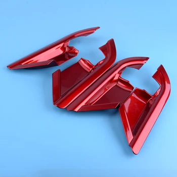 

CITALL 4pcs Red Car Interior Door Handle Bowl Decoration Cover Trim Fit For Toyota Camry 2018 2019