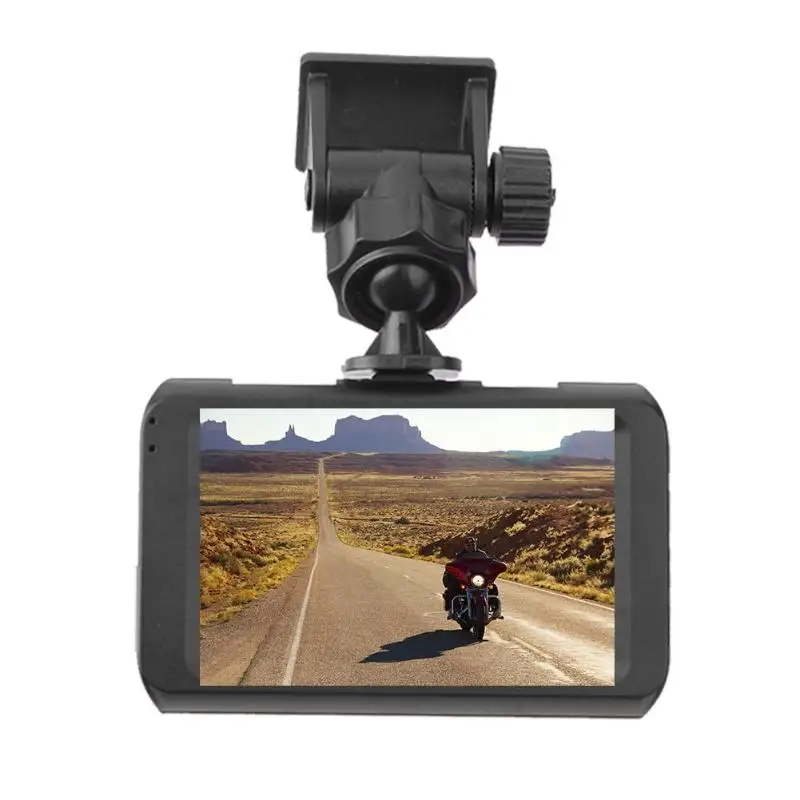 

VODOOL 3" LCD Screen Motorcycle DVR Dash Cam Camera 720P HD Motorbike Video Recorder Front Rear View Dual Lens G-sensor Dashcam