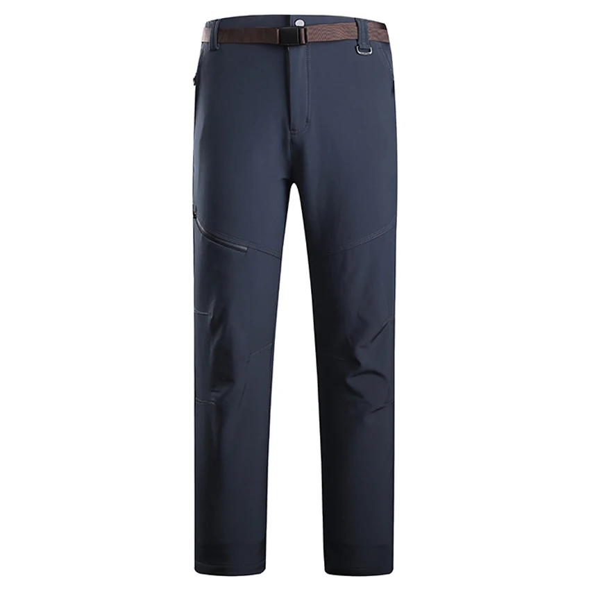 Las mujeres de los hombres de invierno de Softshell pantalones de lana térmica al aire libre impermeable senderismo Camping Trekking Camping esquí Pantalones deportes MA163