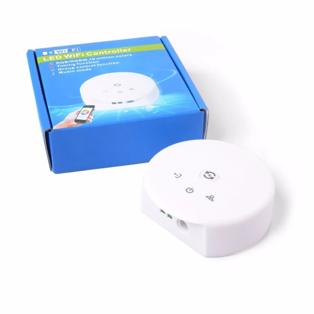 Новый НЛО Мини wifi светодиодный контроллер DC12 24V RGB/RGBW Функция синхронизации