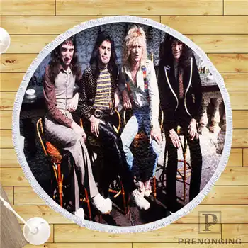 

Custom DIY Customized Microfiber Fabric queen (1)@ Round Beach Blanket Towel Printed on Demand 150cm #19-01-28-3-5