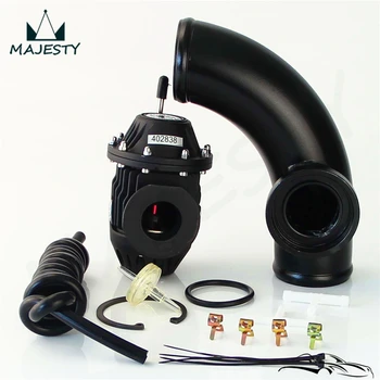 

2.25" 57mm 90 Degree Flange Pipe + Adjustable SSQV SQV Blow Off Valve BOV 4 Kit