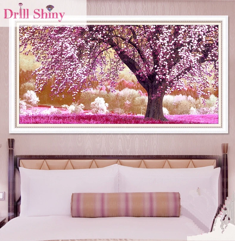 

5D DIY Diamond Painting Full Diamond Cross Stitch Landscape Continental Bedroom Living Room Modern Embroidery Stick Drill Decor