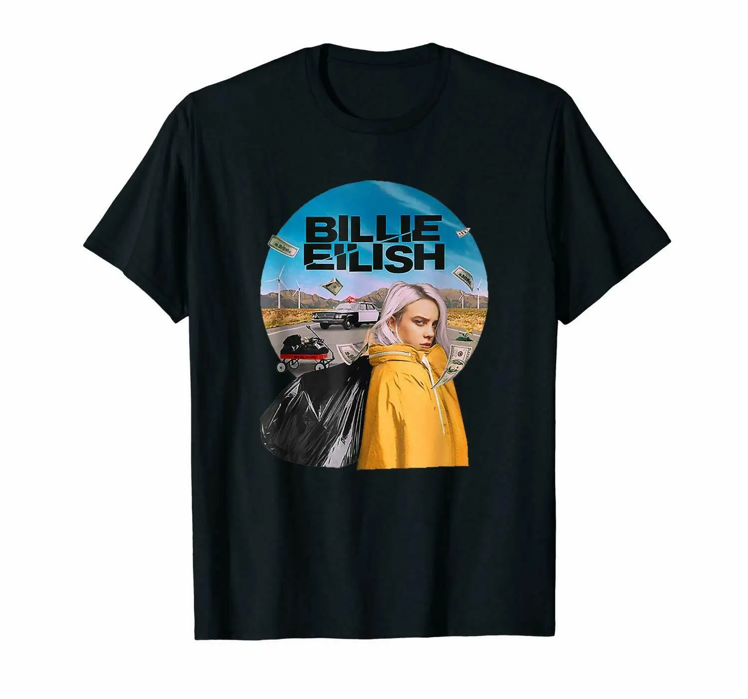 Billie Eilish/Милая футболка для фанатов S-3XL camisa masculina | Мужская одежда