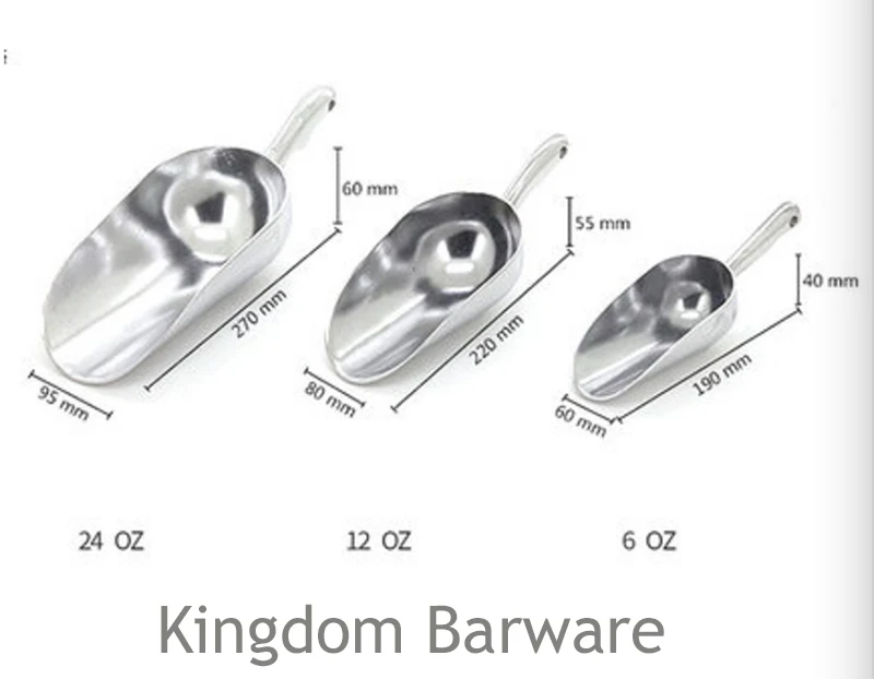 Совок для льда, совок для сухого ящика, совок для специй для конфет, литой алюминий