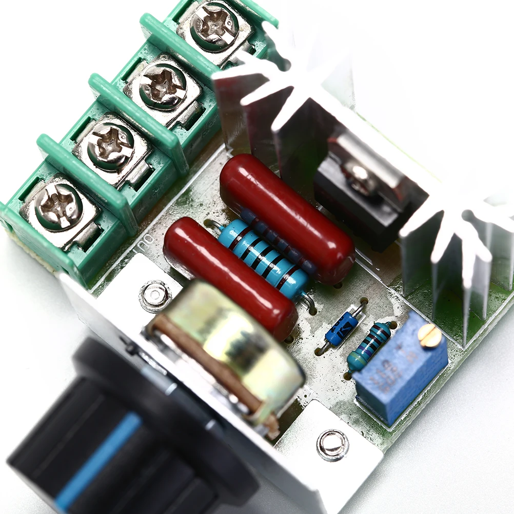 Электронный регулятор света 220 В силиконовый регулируемый выпрямитель SCR регулятор напряжения контроль скорости температурный термостат 2000 Вт тиристор