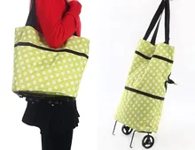 Multifunction Portable Folding Reusable Shopping Trolley Shopping Cart Carrier Grocery Bag Shopping Bag