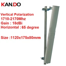 18dbi вертикальная поляризация 65 deg 1710-2170 МГц панель Антенна DCS 3g антенна базовая станция Использование LTE Антенна FDD TDD 4G LTE Антенна