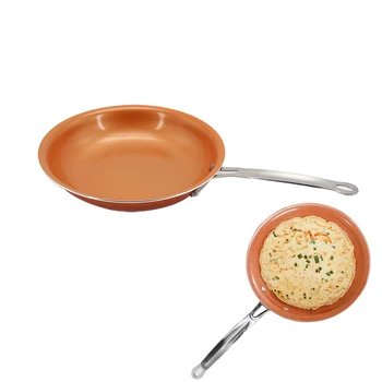 

Aluminum Alloy Non-stick Copper Frying Pan With Ceramic Coating Cooking Tool For Eggs Pancake Steak