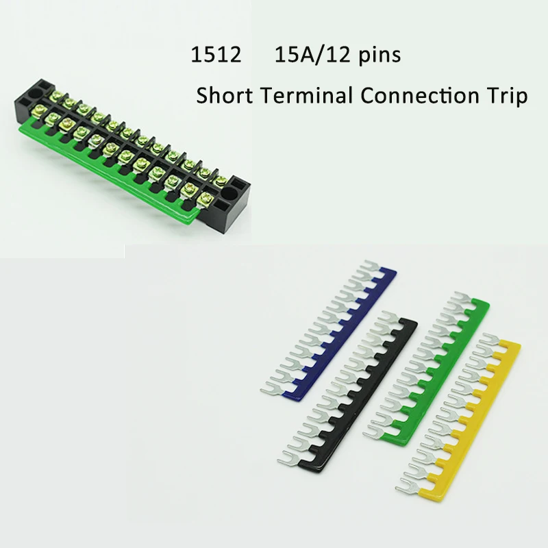 TB 1512 коннектор для клеммной колодки 15 А 12 контактов стандартная Клеммная колодка