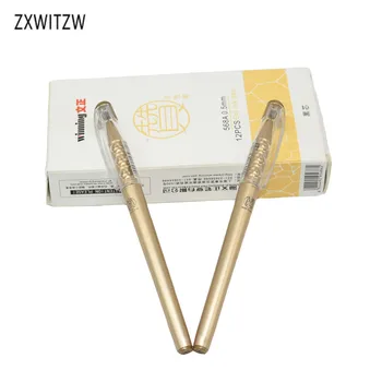 

2 pieces / set of high quality black gel pen office stationery 0.5mm pen office supplies