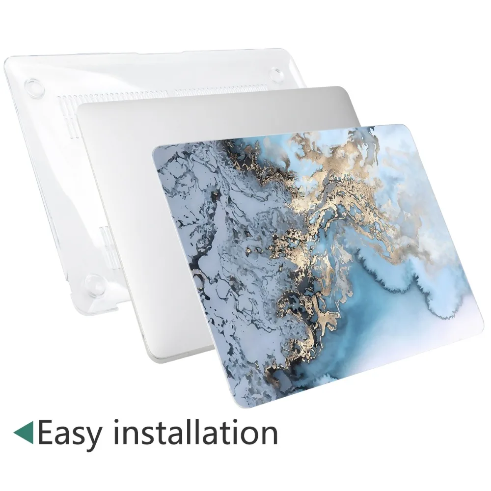 Price 4 in 1 Set Marble Case For Apple MacBook Pro Air 13 15 16 Inch touch bar 2019 A2141 A2159 A1932 A1706 A1990 Hard Cover+free gift