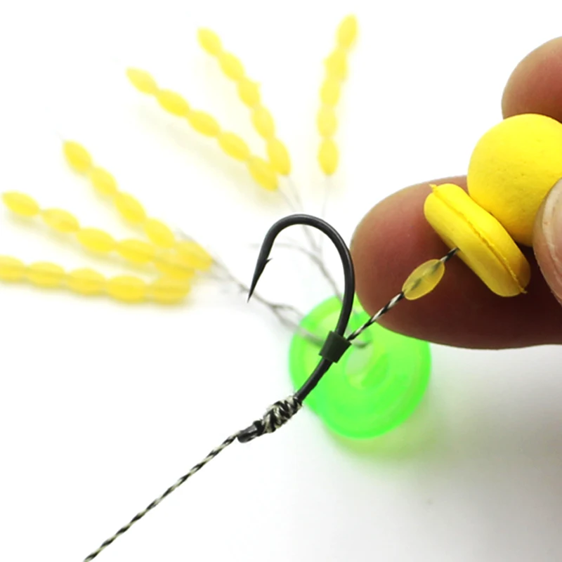 

10Pack=150PCS Rig Stops Beads Carp Fishing Accessories Stoper for Carp Rig Carp Fishing Hair Chod Ronnie Rig Pop UP Boilies Stop