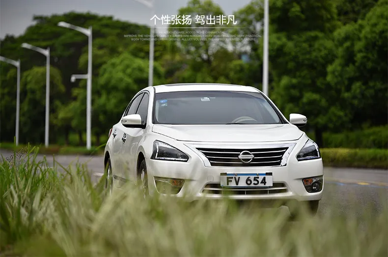 Hireno фары для 2013-2015 Nissan Altima Teana фар сборки LED DRL ангел объектив двойной луч ксеноновые 2 шт