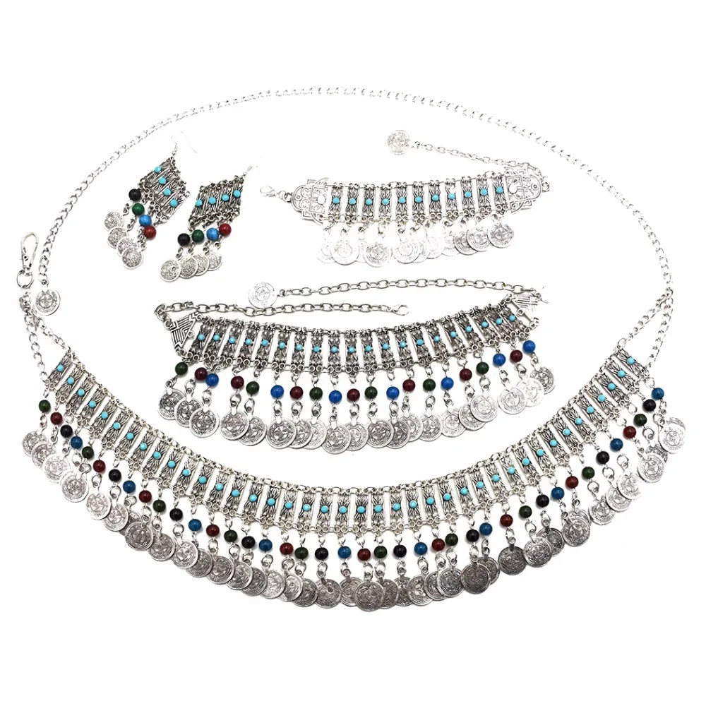 black metal jhumkas and necklace