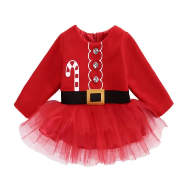 

Fashion Baby Dresses for Girls Birthday Cute Baby Long sleeves Princess Dress For Girl Gown Girls 1-5Y Vestido
