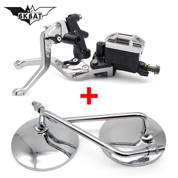 

Motorcycle Hydraulic Clutch Brake Lever Master Cylinder rearview mirror For triumph tiger 800 yamaha ybr 125 mt07 2018 cbr1100xx