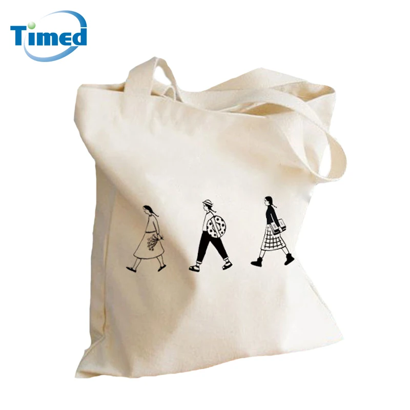 Новый 2018 Для женщин ткань качество брезентовый мешок простая сумка через плечо Винтаж ручные сумки для покупок Большая книга Tote для женщин