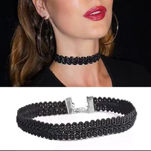summer bohemia Newest fashion jewelry accessories Black Lace Wave Choker necklace for couple lovers’ N172