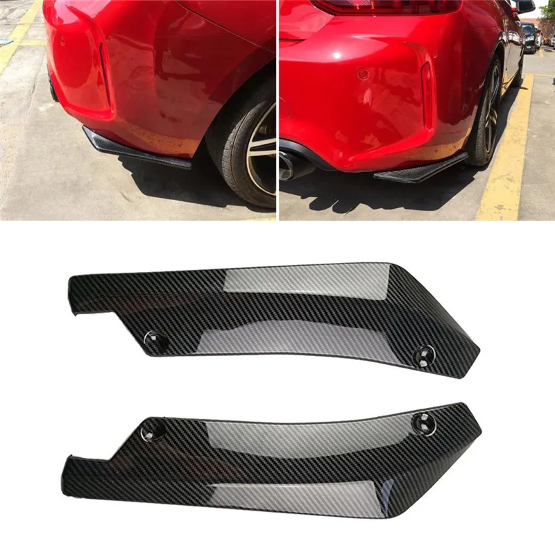 2Pcs Car Protector Rear Bumper Lip Splitter Car Sticker Body Kit