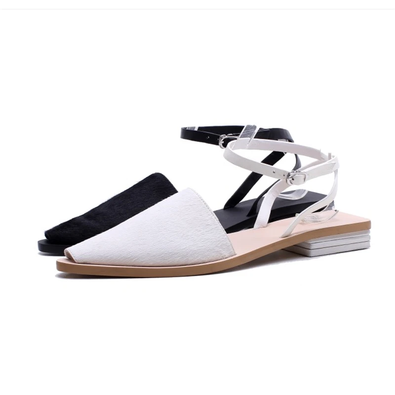 Ouqinvshen Cross-tied White Summer Shoes Women Craft Causual Peep Toe Party Ladies Sandals Fashion Buckle Strap Women Shoes 1.5 Ouqinvshen Cross-tied White Summer Shoes Women Craft Causual Peep Toe Party Ladies Sandals Fashion Buckle Strap Women Shoes 1.5