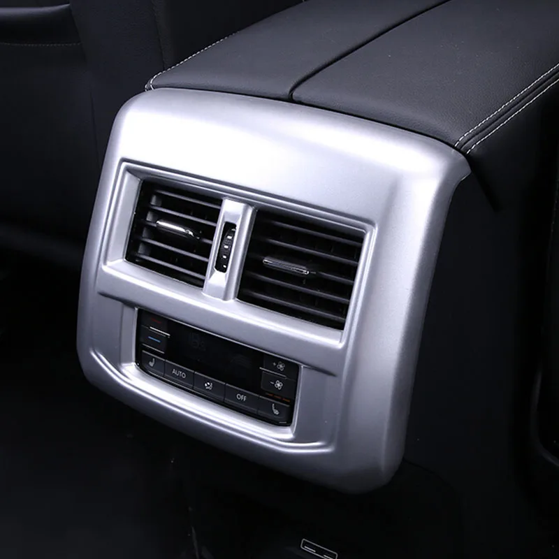 

For Atlas Teramont 2017 2018 ABS Matte and Carbon fibre Car Back Rear Air Condition outlet Vent frame Cover Trim sticker styling