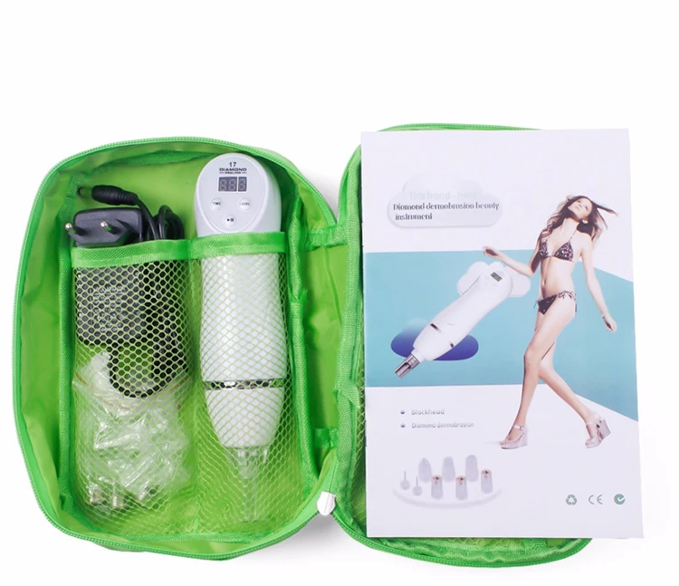 Máquina da Beleza do Diamante Descamação da Pele Equipamentos de Limpeza Limpa os Poros Mini Dermoabrasão Rosto Vácuo Facial Acne Cravo Remover 7 Cheap Utensílios de cuidado facial