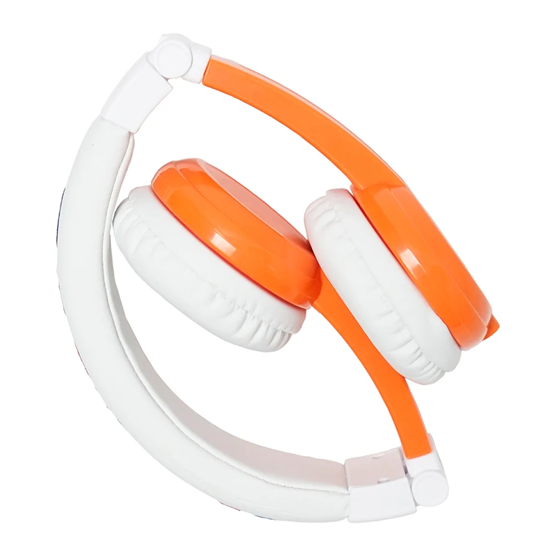 ONANOFF BuddyPhones Explore Foldable Professional Kids Volume Limited Headphones With Mic For Phones Learning Apps Wired Headset