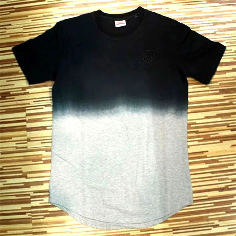 Новая мужская футболка из шелка Kanye West Sik Silk, мужская повседневная футболка в стиле хип-хоп, топ с коротким рукавом и неровным вырезом на молнии