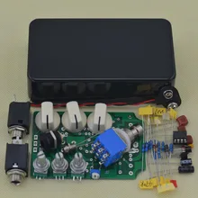 Efectos de guitarra pedal de Efectos de guitarra Pedal Overdrive uso caja de Accesorios de la Guitarra Eléctrica negro