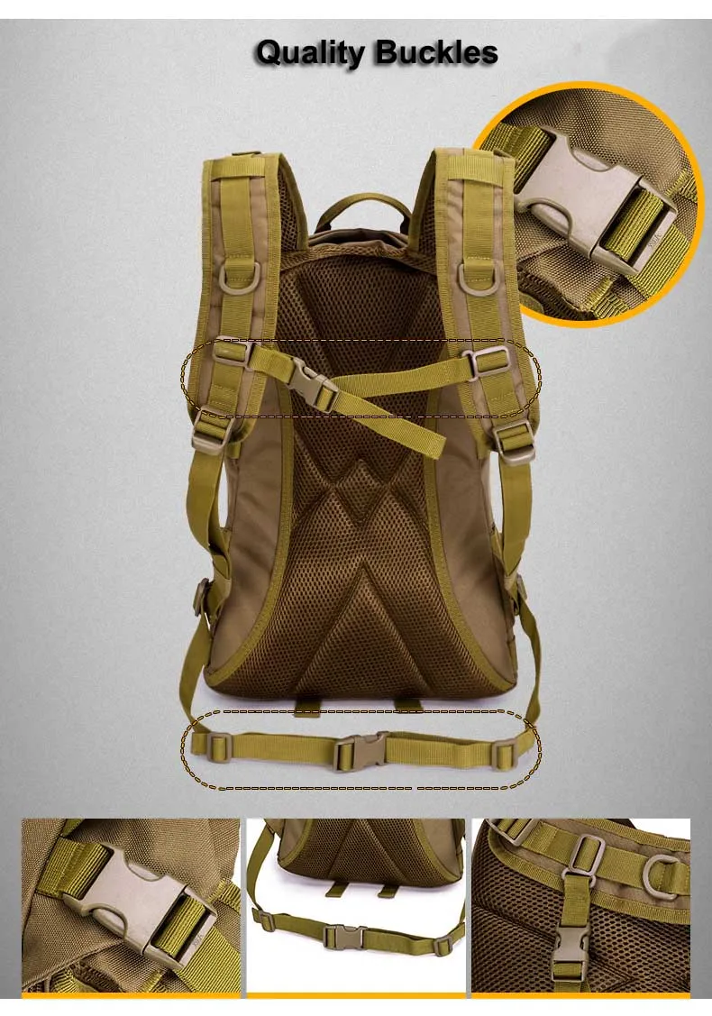 25л тактическая сумка Военный Рюкзак Molle мужские дорожные сумки Открытый Фанни Охота Кемпинг Рюкзак армейский походный мешок тактик XA107WA