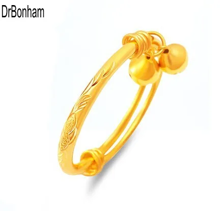 

Never fading Bell Baby Bangle Bracelet Jewelry 24k Gold filled Expandable Bangle made by Environmental Copper