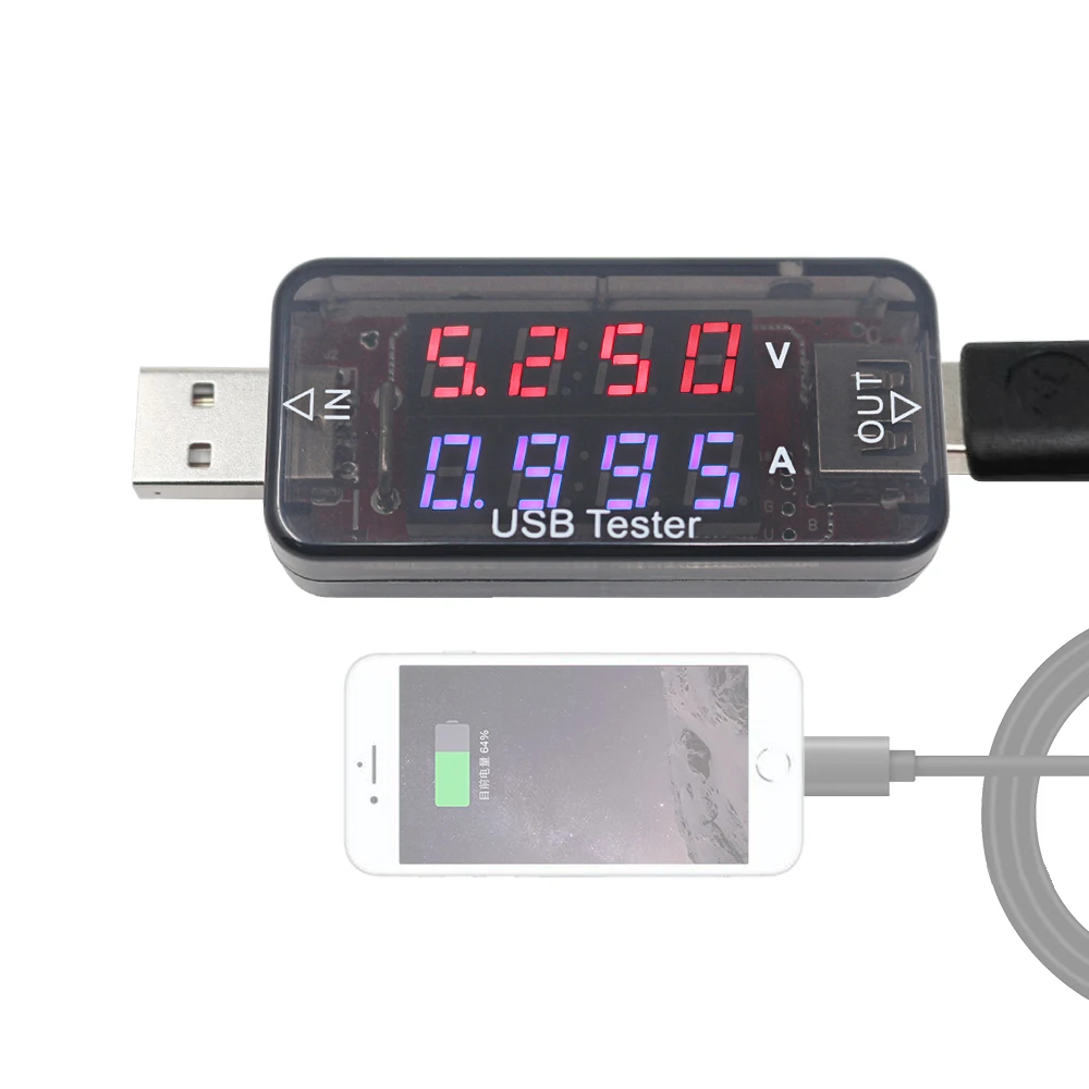 USB тестер 4 цифры дисплей DC Цифровой вольтметр Amperimetro измеритель напряжения тока