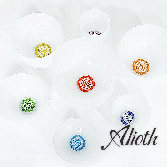

12 Inch Chakra Pattern Design Crystal Singing Bowl in various Note for Chakra Balancing/Yoga/Meditation/Sound Therapy