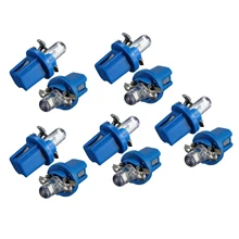 10x LÂMPADA LED MEDIDOR TRAÇO B8-5D T5 lâmpada com suporte AZUL SINTONIA auto car light