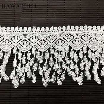 

HAWARULU 10yards christmas DIY crafts wedding evening fabric tulle lace french african lace trimming flower lace trim laceribbon