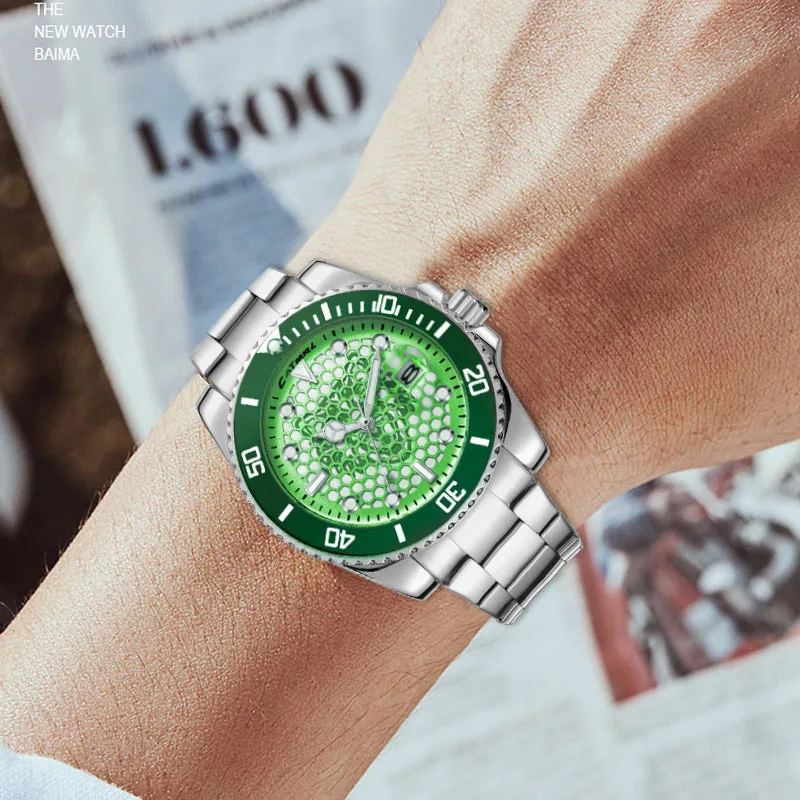 

Personality Fashion New Men Watch Quartz Stainless Steel Slim Men's Wristwatch Calendar Waterproof 30ATMHot Style Fashion Clock